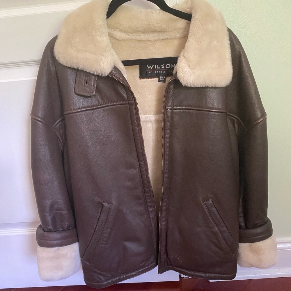 Wilson’s Leather Bomber Genuine Leather Jacket Small